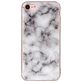 Mobigear Marble Coque iPhone SE (2020) Coque arrière en TPU Souple - White Marble