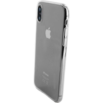 Mobiparts Classic Coque Transparente iPhone XS Coque arrière en TPU Souple - Transparent