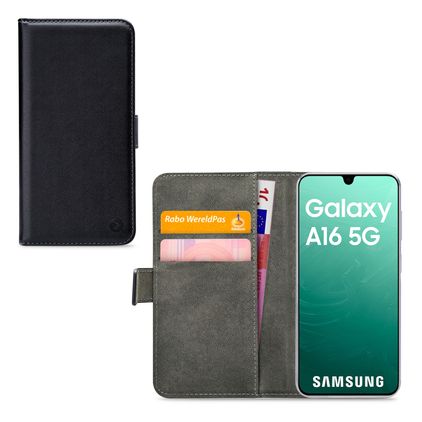 Mobilize Classic Gelly Wallet Samsung Galaxy A16 Étui Portefeuille - Noir