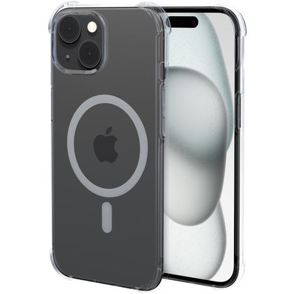 Mobiparts Classic Coque Transparente iPhone 14 MagSafe Coque arrière en TPU Souple - Transparent