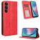 Mobigear Sensation Housse Samsung Galaxy M55 Etui Porte-Monnaie - Rouge