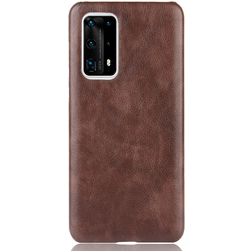 Mobigear Excellent Coque Huawei P40 Pro Plus Coque arrière Rigide - Marron