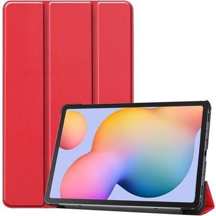 Mobigear Tri-Fold Coque Samsung Galaxy Tab S6 Lite Etui - Rouge