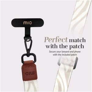 MIO Lanyard - Cordon de téléphone universel ajustable - Sandy Zebra