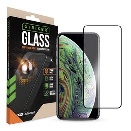 Striker Xtreme Impact iPhone X Verre trempé Protection d'écran - Compatible Coque