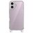 Mobigear Bungy iPhone 16 Plastique rigide Coque arrière - Argent