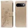 Mobigear Flowers Housse Google Pixel 11 Pro Etui Porte-Monnaie - Or