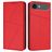 Mobigear Frosted Flip Housse iPhone Air Etui Porte-Monnaie - Rouge
