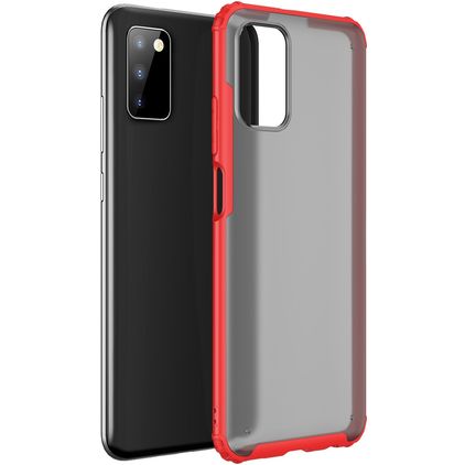Mobigear Shockproof Samsung Galaxy A03s Plastique rigide Coque arrière - Rouge