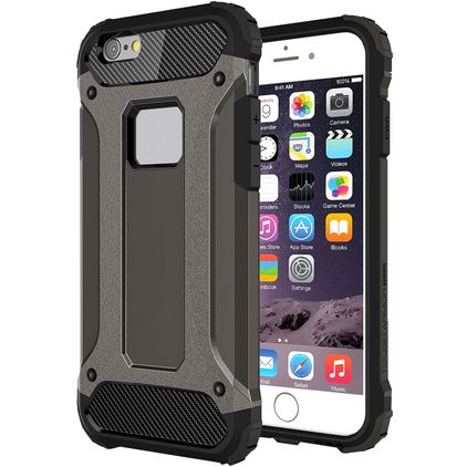 Mobigear Outdoor Coque iPhone 6s Coque arrière Rigide Anti-Chocs - Noir