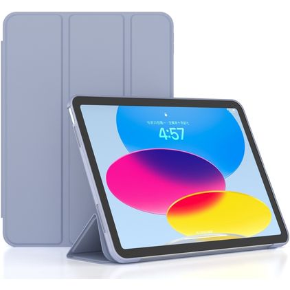 Mobigear Tri-Fold Gel Coque iPad 11 (2025) Etui en TPU,Similicuir - Bleu