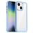 Mobigear Crystal Coque iPhone 14 Coque arrière Rigide - Transparent / Bleu