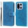 Mobigear Flowers Housse OnePlus 15 Etui Porte-Monnaie - Bleu