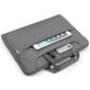 Mobigear Denim Zipper Sac à bandoulière Ordinateur portable 11 - 12 Pouces Sacoche ordinateur - Gris