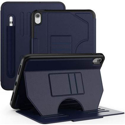 Mobigear Magnetic Folio Coque iPad 11 (2025) Etui + Porte-crayon - Bleu Marin