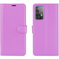 Mobigear Classic Housse Samsung Galaxy A52 Etui Porte-Monnaie - Violet