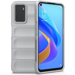 Mobigear Bumpy Coque OPPO A96 Coque arrière en TPU Souple - Gris