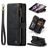 CaseMe C30 Samsung Galaxy Z Fold 4 Étui Portefeuille - Noir
