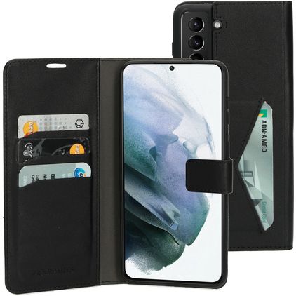 Mobiparts Classic Wallet Samsung Galaxy S21 Plus Étui Portefeuille - Noir