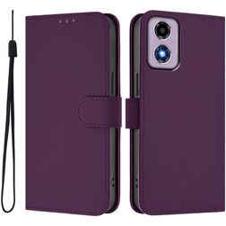 Mobigear Urban Wallet Housse Motorola Moto E14 Etui Porte-Monnaie - Violet