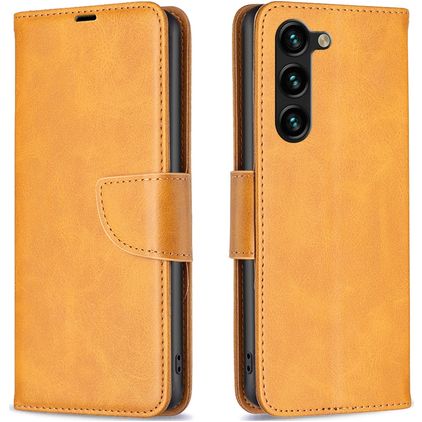 Mobigear Excellent Housse Samsung Galaxy S24 Plus Etui Porte-Monnaie - Cognac