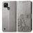 Mobigear Clover Housse Realme C25Y Etui Porte-Monnaie - Gris