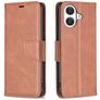 Mobigear Excellent Housse iPhone 17 Etui Porte-Monnaie - Marron