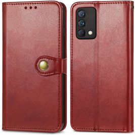 Mobigear Snap Button Housse Realme GT Master Edition Etui Porte-Monnaie - Marron