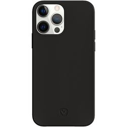 Valenta Snap Luxe Coque iPhone 13 Pro Max Coque arrière en Cuir Véritable - Noir