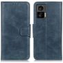 Mobigear Classy Housse Motorola Edge 30 Neo Etui Porte-Monnaie - Bleu