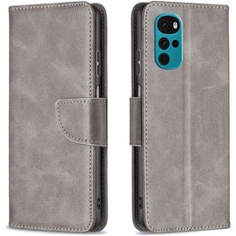 Mobigear Excellent Housse Motorola Moto G22 Etui Porte-Monnaie - Gris