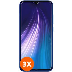 Mobigear Xiaomi Redmi Note 8 Verre trempé Protection d'écran - Compatible Coque (Lot de 3)