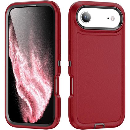 Mobigear Rugged iPhone Air Plastique rigide Coque arrière Antichoc - Rouge