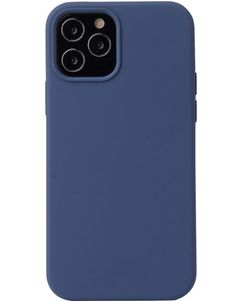 Mobigear Rubber Touch Coque iPhone 13 Mini Coque arrière en Silicone - Bleu Marin