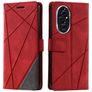 Mobigear Rhombus Housse HONOR 200 Etui Porte-Monnaie - Rouge