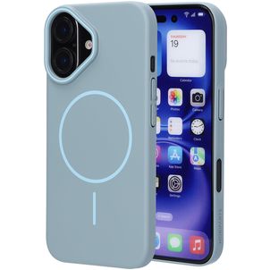Mobiparts Slim Line iPhone 16 MagSafe Plastique rigide Coque arrière - Sage Green