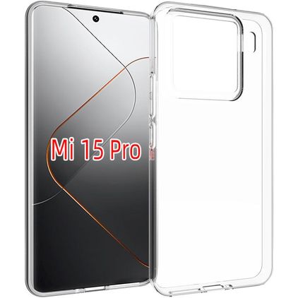 Mobigear Basics Transparent Xiaomi 15 Pro TPU souple Coque arrière - Transparent