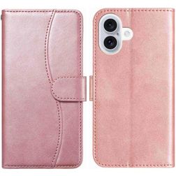 Mobigear S Line Housse iPhone 17 Etui Porte-Monnaie - Rose doré