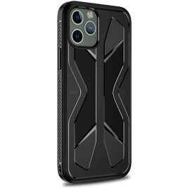 Mobigear Armor Coque iPhone 12 Pro Max Coque arrière en TPU Souple Anti-Chocs - Noir