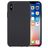 Mobigear Rubber Touch Coque iPhone XS Coque arrière en Silicone - Gris