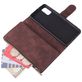 Mobigear Zipper Housse Samsung Galaxy A41 Etui Porte-Monnaie - Marron