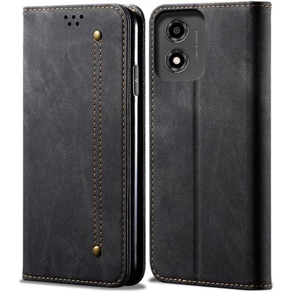 Mobigear Ranch Housse Motorola Moto E14 Etui Porte-Monnaie - Noir