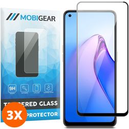 Mobigear Premium OPPO Reno 8 5G Verre trempé Protection d'écran - Compatible Coque (Lot de 3)
