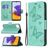 Mobigear Butterfly Housse Samsung Galaxy A22 5G Etui Porte-Monnaie - Turquoise