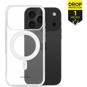 Mobilize Naked Protection Coque Transparente iPhone 17 Pro MagSafe Coque arrière Rigide Anti-Chocs - Transparent