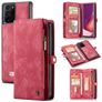 Caseme 008 Housse Samsung Galaxy Note 20 Ultra Etui avec Coque Détachable Porte-Monnaie - Rouge