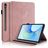 Mobigear Tree Coque Samsung Galaxy Tab S10 FE Plus Etui + Porte-crayon - Rose doré