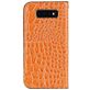Mobigear Croco Glitter Housse Samsung Galaxy S10 Plus Etui Porte-Monnaie - Orange