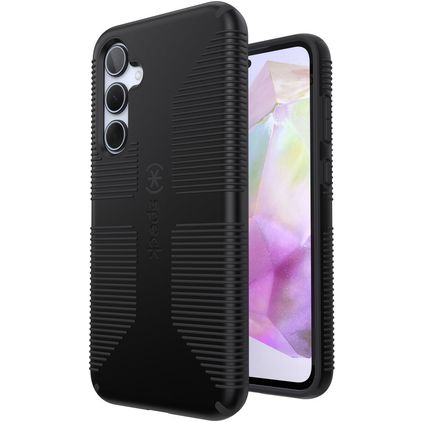 Speck Impact Hero Grip Coque Samsung Galaxy A35 Coque arrière Rigide Anti-Chocs - Noir