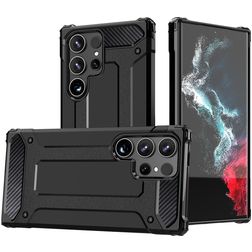 Mobigear Outdoor Samsung Galaxy S24 Ultra Plastique rigide Coque arrière Antichoc - Noir